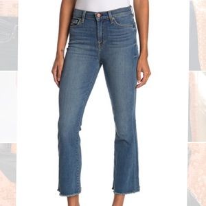 7 For All Man Kind High Waist Slim Kick Crop Jeans